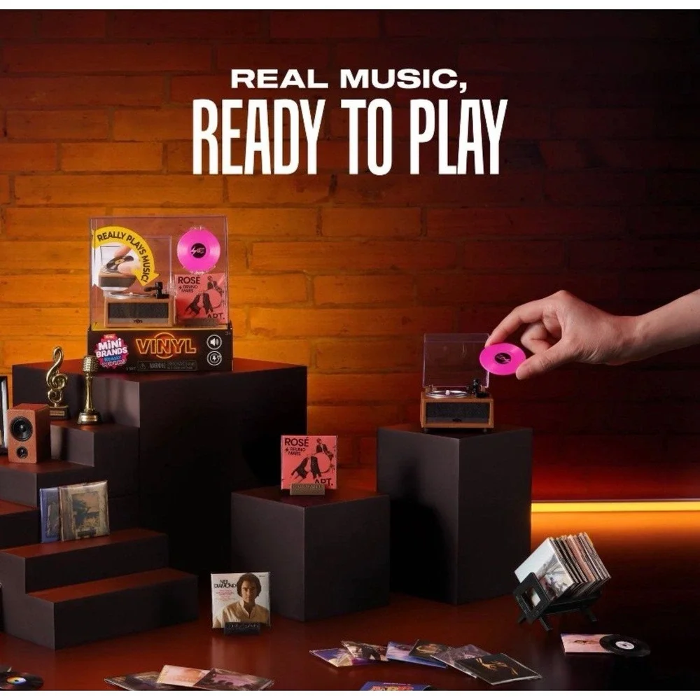 2 Mini Brand Really Works MINI PLAYER + 3CAPSULE Vinyl Playset Series NEW